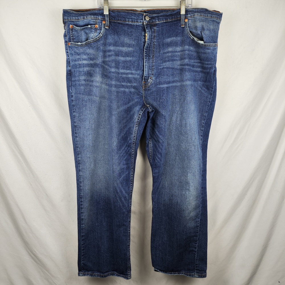 Levis 559 Jeans Mens 48x30 Blue Medium Wash Relaxed Straight Stretch Denim Pants